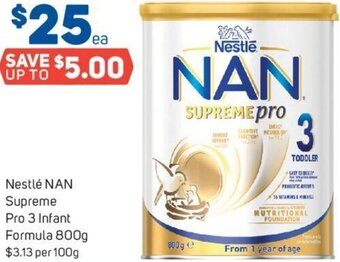 Foodland Nestlé NAN Supreme Pro 3 Infant Formula 800g offer