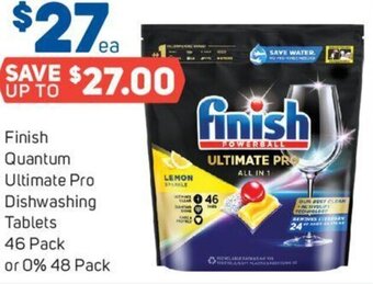 Foodland Finish Quantum Ultimate Pro Dishwashing Tablets 46 Pack offer