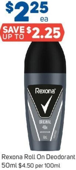 Foodland Rexona Roll On Deodorant 50ml offer