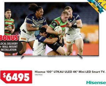 Hisense 100" U7KAU ULED 4K* Mini-LED Smart TV