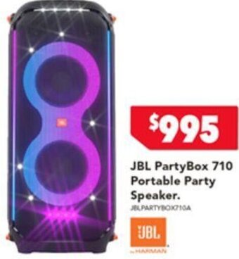 Harvey Norman JBL PartyBox 710 Portable Party Speaker offer
