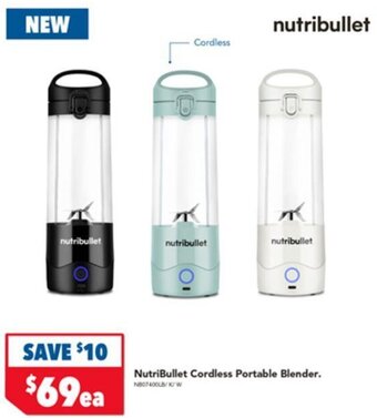 Harvey Norman NutriBullet Cordless Portable Blender. offer
