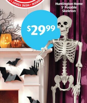 ALDI Huntington Home 5' Posable Skeleton offer