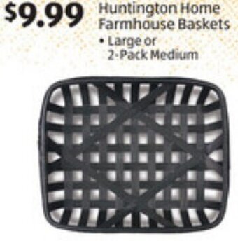 ALDI Huntington Home Farmhouse Baskets offer