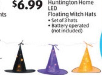 ALDI Huntington Home Led Floating Witch Hats offer