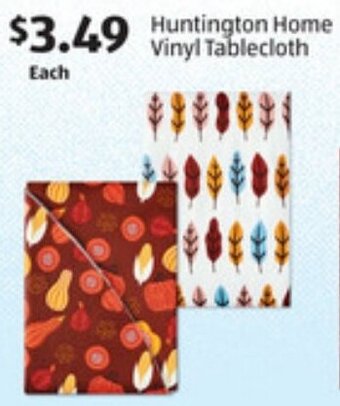 ALDI Huntington Home Vinyl Tablecloth offer