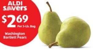 ALDI Washington Bartlett Pears offer
