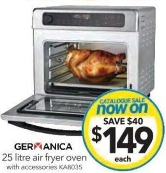 Cheap as Chips GERMANICA 25 litre air fryer oven offer