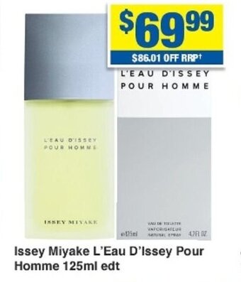My Chemist Issey Miyake L'eau D' issey Pour Homme 125ml edt offer