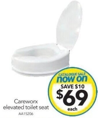 Cheap as Chips Careworx elevated toilet seat offer