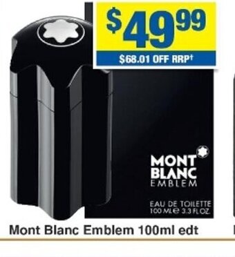 My Chemist Mont Blanc Emblem 100ml edt offer