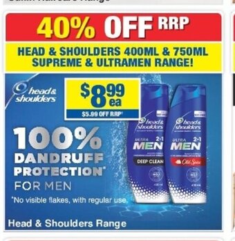 My Chemist Head & Shoulders Range offer