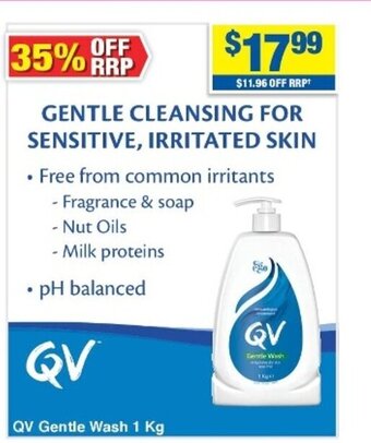 My Chemist QV Gentle Wash 1kg offer