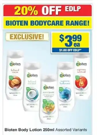 Bioten Body Lotion 25ml Assorted Variants