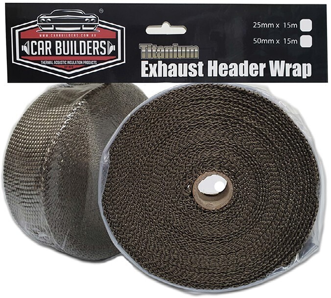 Car builders premium titanium exhaust header wrap offer at Autobarn