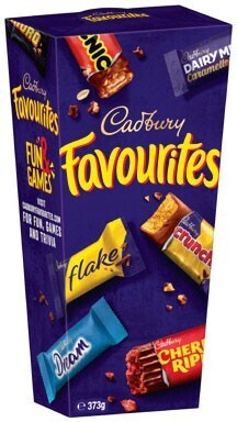 IGA Cadbury favourites 340‑352g or toblerone pralines 180g selected varieties offer