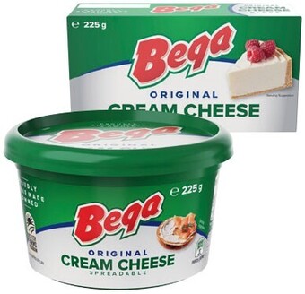 IGA Bega original cream cheese block or spreadable tub 225g offer