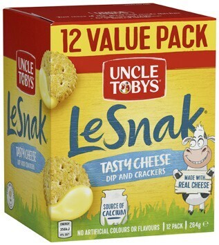 Coles Uncle tobys le snak value pack 264g offer