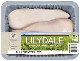 Coles Lilydale free range chicken breast bulk pack offer