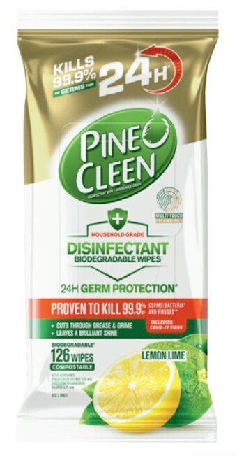Coles Pine o cleen gold 24hr disinfectant wipes 126 pack offer