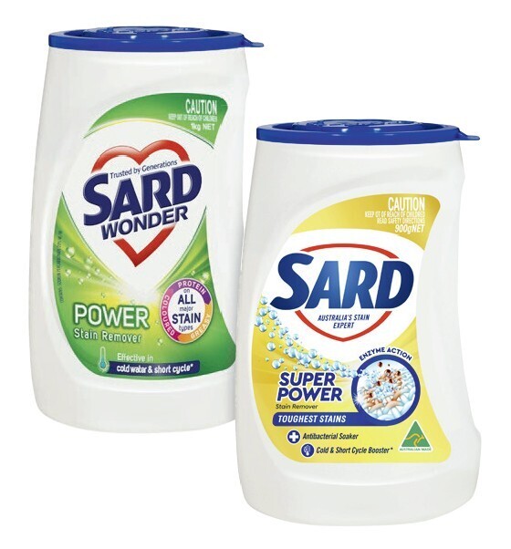 Sard laundry stain remover 900g1kg offer at Coles