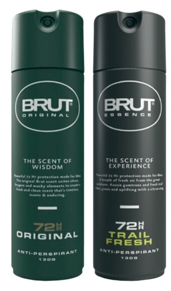 Coles Brut 72hr antiperspirant aerosol deodorant 130g offer