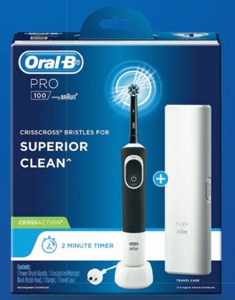 Coles Oral b pro 100 cross action electric brush 1 pack offer