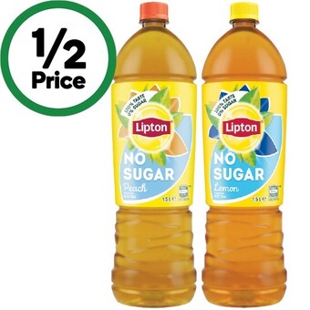 Woolworths Lipton ice tea 1.5 litre offer