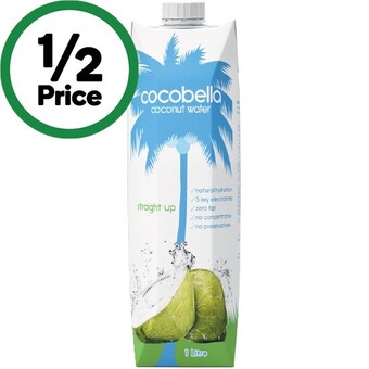 Woolworths Cocobella coconut water 1 litre offer