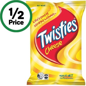 Woolworths Twisties 65-90g offer