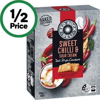 Woolworths Red rock deli, deli style crackers 135g or red rock deli gourmet crackers 130g offer