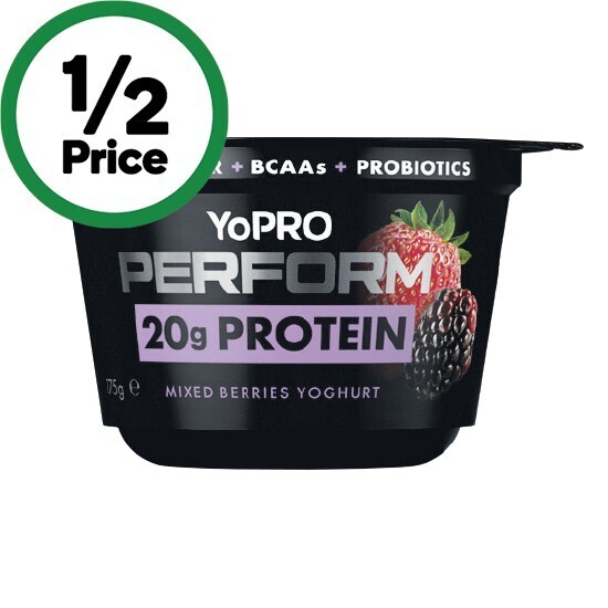 Danone yopro perform high protein yoghurt pot 175g from the fridge