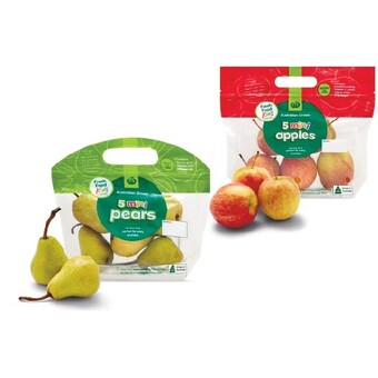 Woolworths Woolworths australian kids mini bananas, apples, pears or mandarins pk 5 offer