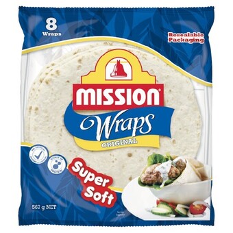 Woolworths Mission wraps varieties 425-567g pk 6-8 offer