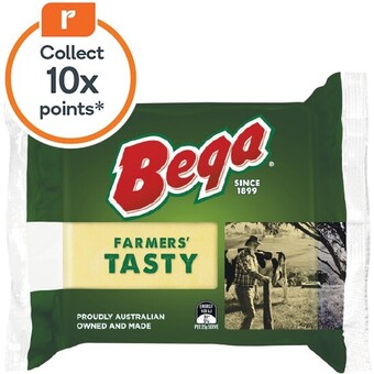 Woolworths Bega block, grated or sliced cheese 250-300g offer