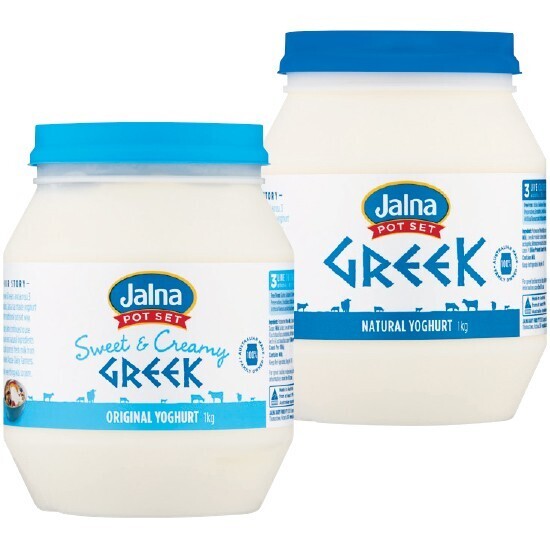 Jalna pot set greek yoghurt 1 kg from the fridge offer at Woolworths