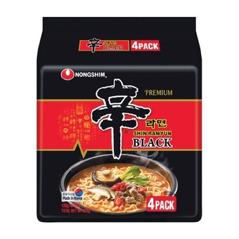 Woolworths Nongshim shin black noodles 520g pk 4 offer