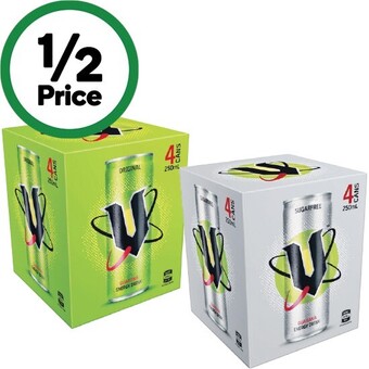 Woolworths V energy drink 4 x 250ml offer