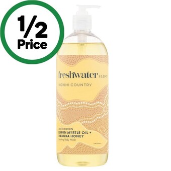 Woolworths Freshwater farm body wash 1 litre offer