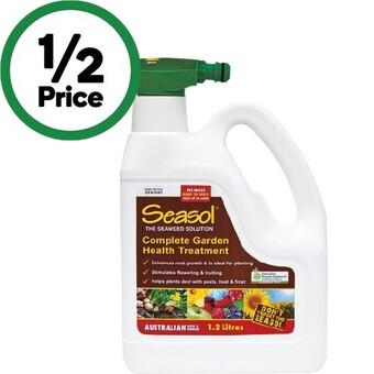 Woolworths Seasol hose on or powerfeed 1.2 litre offer