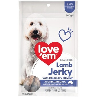 Woolworths Love’em jerky dog treats 200g offer