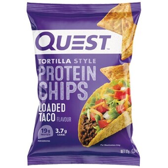 Woolworths Quest protein tortilla chips 32g offer