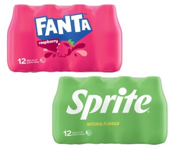 Coles Coca-cola, sprite or fanta soft drink 12x300ml offer