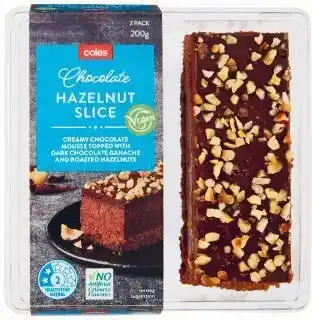 Coles Coles Chocolate Hazelnut Slice 2 Pack 200g offer