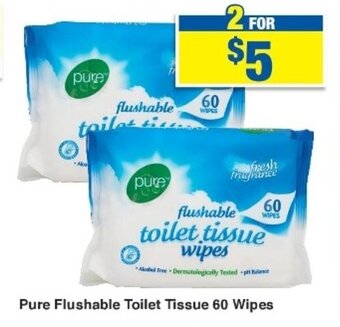 My Chemist Pure Flushable Toilet Tissue 60 Wipes offer