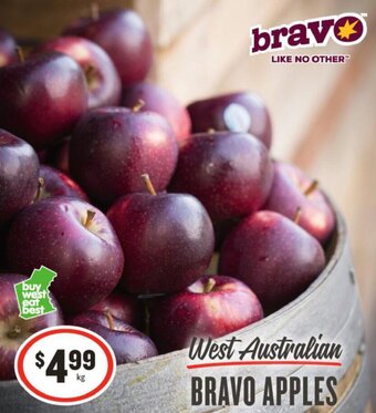 IGA West Australian BRAVO APPLES offer