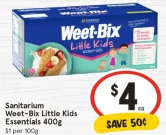 IGA Sanitarium Weet-Bix Little Kids Essentials 400g offer
