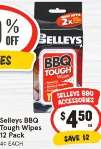 IGA Selleys BBQ Tough Wipes 12 Pack offer