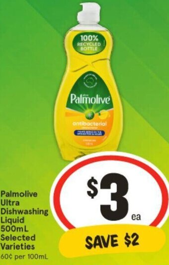 IGA Palmolive Ultra Dishwashing Liquid 500mL offer