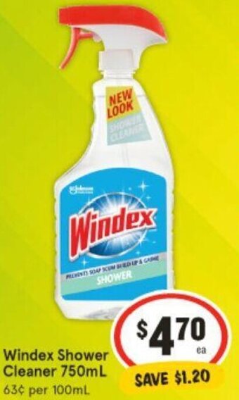 IGA Windex Shower Cleaner 750mL offer